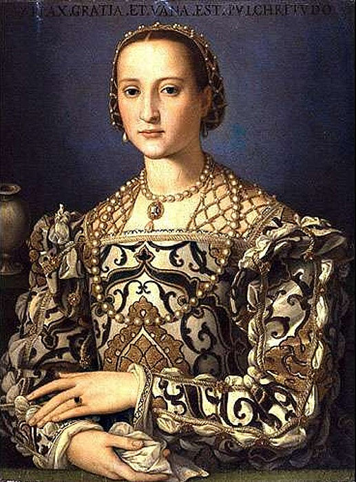 托莱多的埃莉奥诺拉 Eleonora da Toledo (1562)，阿尼奥洛·布伦齐诺