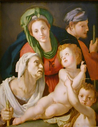神圣家族 Holy Family (1527 – 1528)，阿尼奥洛·布伦齐诺