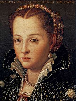 卢克雷齐娅·迪·科西莫 Lucrezia di Cosimo (c.1560)，阿尼奥洛·布伦齐诺
