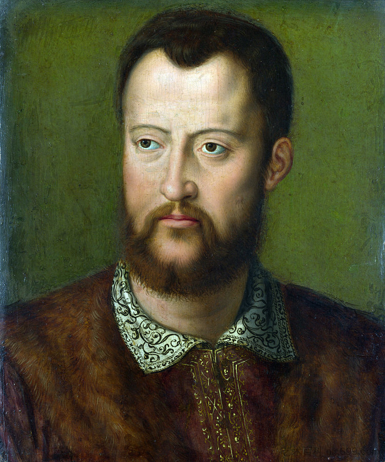 科西莫一世·德·美第奇的肖像 Portrait of Cosimo I de' Medici，阿尼奥洛·布伦齐诺