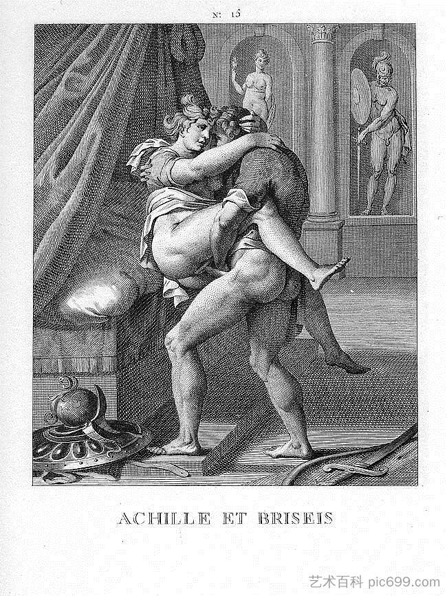 阿奇尔和布里塞西斯 Achille and Briseis，阿戈斯蒂诺·卡拉奇