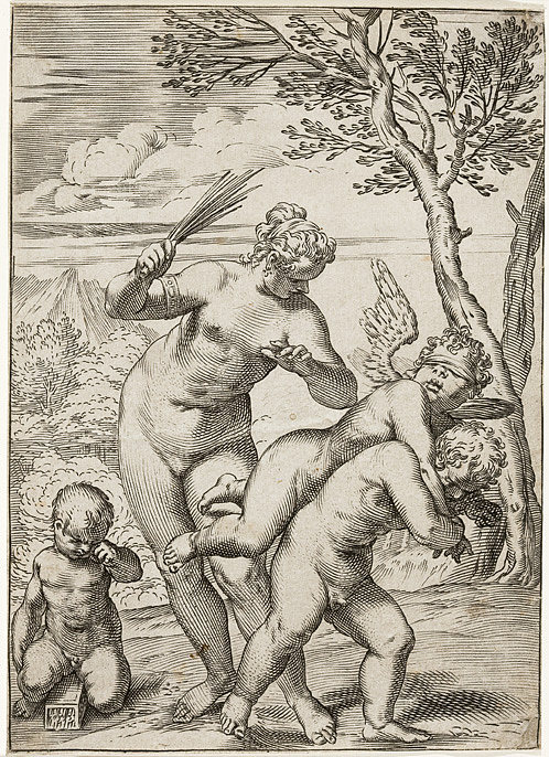 金星惩罚亵渎之爱 Venus Punishing Profane Love (1590 - 1595)，阿戈斯蒂诺·卡拉奇