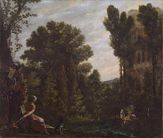 有巫术场景的风景 Landscape with a Scene of Witchcraft，阿戈斯蒂诺·塔西
