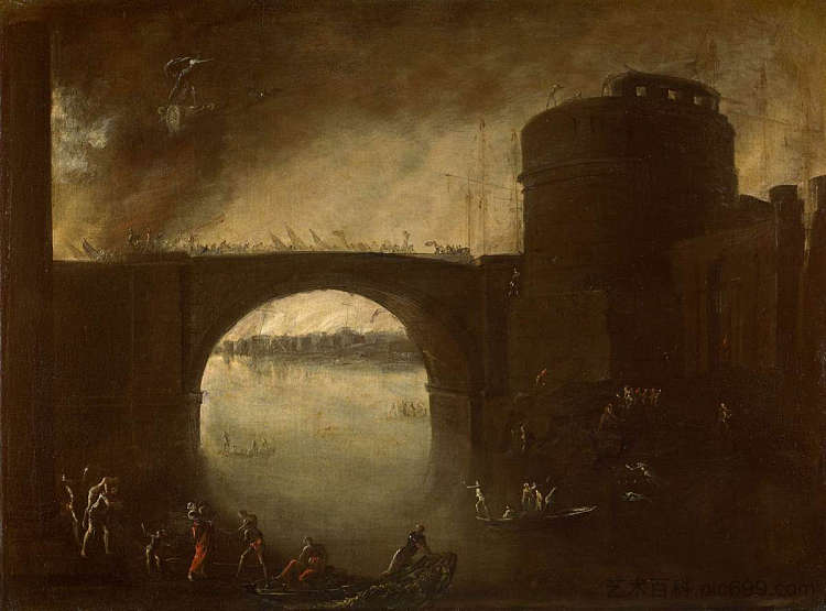特洛伊的俘虏 The Capture of Troy (c.1639),阿戈斯蒂诺·塔西