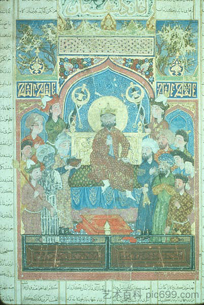 依斯干达登基 Iskandar enthroned (1336)，艾哈迈德·穆萨