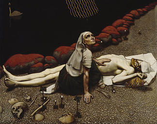 莱明凯宁的母亲 Lemminkäinen’s Mother (1897)，阿克塞利·加伦·卡勒拉