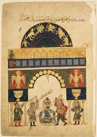 城堡水钟 The Castle Water Clock (c.1206)，贾扎里
