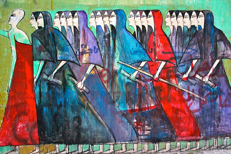 游行妇女 Marching Women (2012; Egypt ),阿拉·阿瓦德