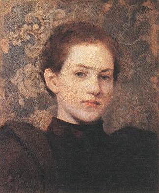 克里斯施·劳拉的肖像 Portrait of Kriesch Laura (1894)，阿拉达尔·科罗索菲克利什