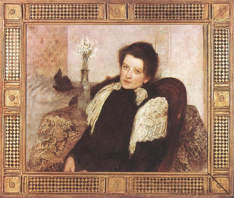 艺术家妻子的肖像 Portrait of the Artist's Wife (1896)，阿拉达尔·科罗索菲克利什