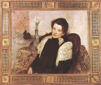 艺术家妻子的肖像 Portrait of the Artist’s Wife (1896)，阿拉达尔·科罗索菲克利什