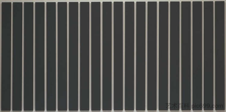20 部分线条绘画 20 Part Line Painting (1991)，艾伦·查尔顿