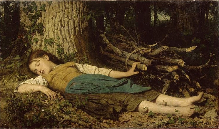 在树林里 In the woods (1865)，阿尔布雷希特·安克尔