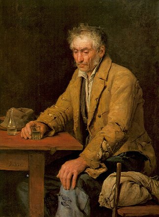 饮酒者 The drinker (1868)，阿尔布雷希特·安克尔