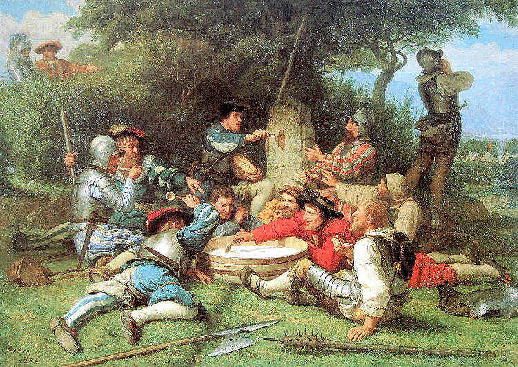 卡佩勒牛奶汤 The Kappeler milk soup (1869)，阿尔布雷希特·安克尔