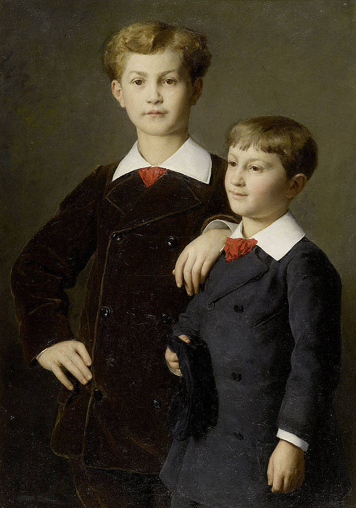 克雷蒂安的儿子们，巴黎 The sons of Chrétien, Paris (1880)，阿尔布雷希特·安克尔