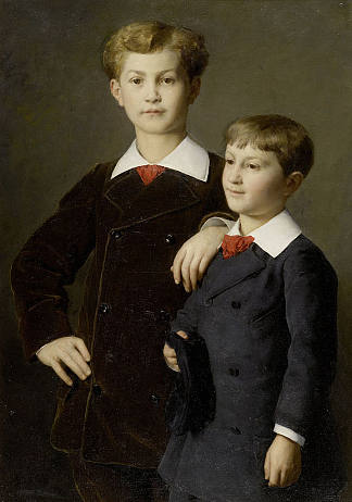 克雷蒂安的儿子们，巴黎 The sons of Chrétien, Paris (1880)，阿尔布雷希特·安克尔