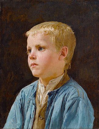 一个男孩的肖像 Portrait of a boy，阿尔布雷希特·安克尔