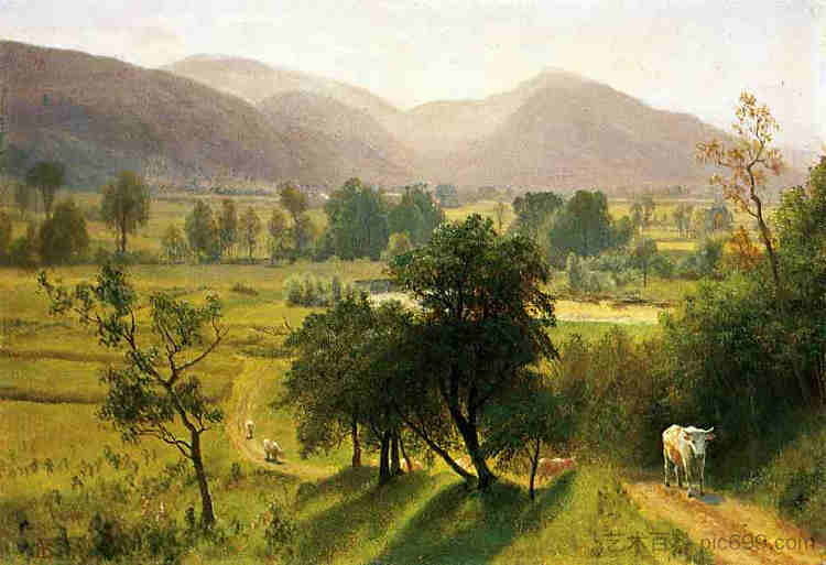 康威谷 (新罕布什尔州) Conway Valley, New Hampshire,阿尔伯特·比尔施塔特