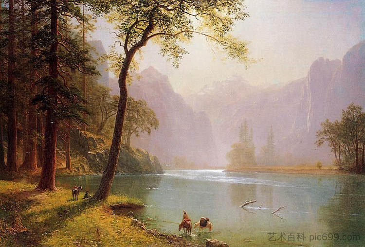 克恩河谷,加利福尼亚州 Kern's River Valley, California (1871),阿尔伯特·比尔施塔特