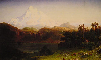 胡德山 （俄勒冈州） Mount Hood, Oregon (1865)，阿尔伯特·比尔施塔特