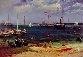 拿骚港 Nassau Harbor (c.1877)，阿尔伯特·比尔施塔特