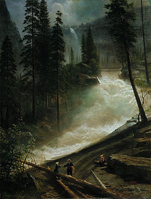 内华达瀑布，优胜美地 Nevada Falls, Yosemite (1872)，阿尔伯特·比尔施塔特