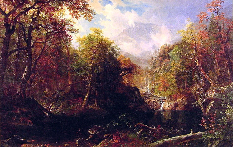 翡翠池 The Emerald Pool (1870)，阿尔伯特·比尔施塔特