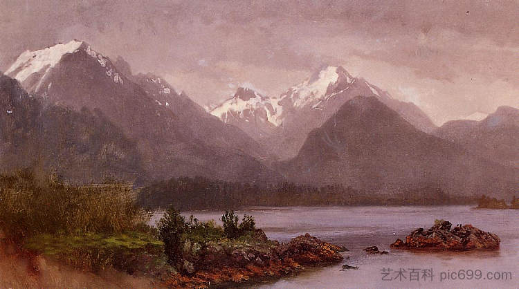 大提顿， 怀俄明州 The Grand Tetons, Wyoming，阿尔伯特·比尔施塔特