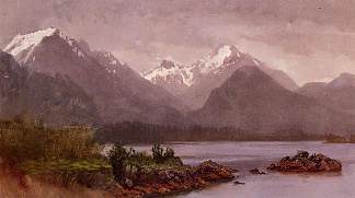 大提顿， 怀俄明州 The Grand Tetons, Wyoming，阿尔伯特·比尔施塔特