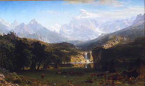 落基山脉，兰德峰 The Rocky Mountains, Lander's Peak (1863)，阿尔伯特·比尔施塔特