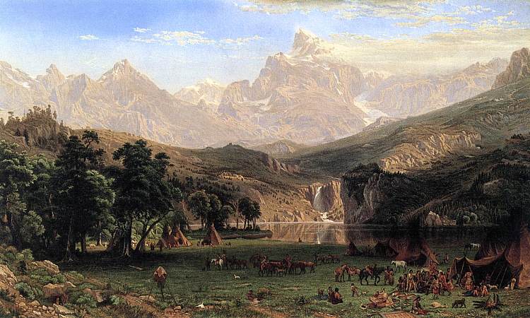 落基山脉，兰德斯峰 The Rocky Mountains, Landers Peak (1869)，阿尔伯特·比尔施塔特