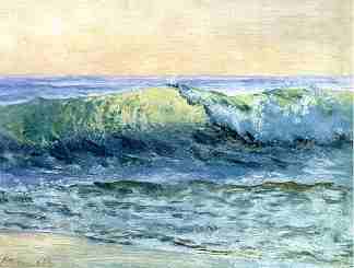 海浪 The Wave (c.1880)，阿尔伯特·比尔施塔特