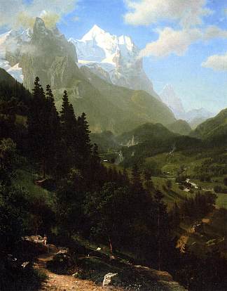 韦特霍恩 The Wetterhorn (1857)，阿尔伯特·比尔施塔特
