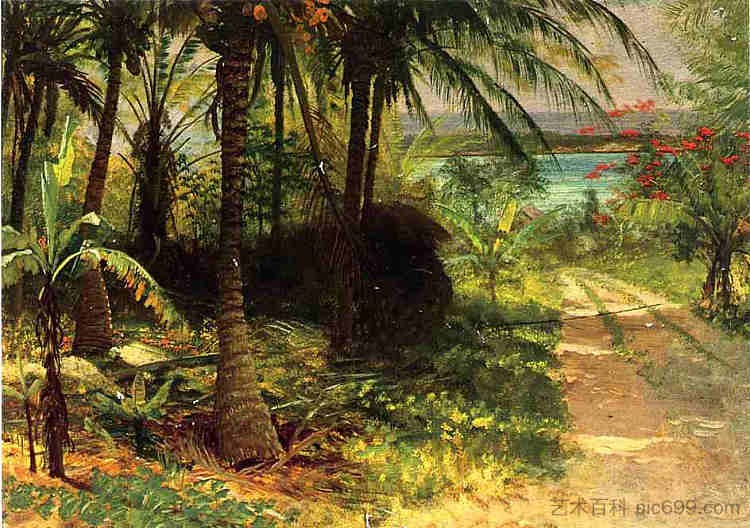 热带景观 Tropical Landscape,阿尔伯特·比尔施塔特
