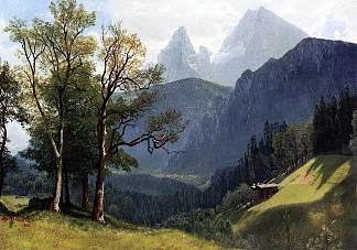 蒂罗尔景观 Tyrolean Landscape (1868)，阿尔伯特·比尔施塔特