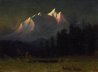 西部景观 Western Landscape (1871)，阿尔伯特·比尔施塔特