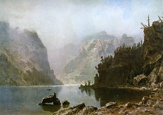 西部景观 Western Landscape (1880)，阿尔伯特·比尔施塔特