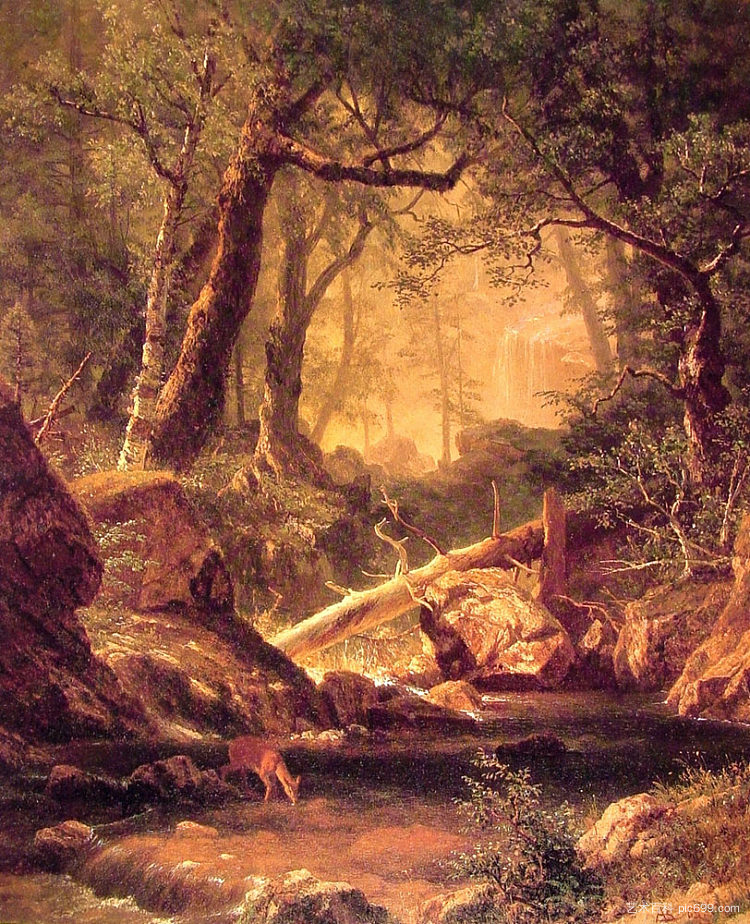 怀特山脉 （新罕布什尔州） White Mountains, New Hampshire (1863)，阿尔伯特·比尔施塔特