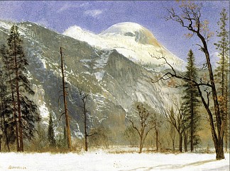 优胜美地山谷的冬天 Winter in Yosemite Valley (1872)，阿尔伯特·比尔施塔特