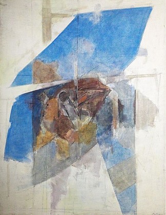 图纸上的蓝色构图 Composition bleu au dessin (1980)，艾伯特比特兰