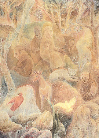 树林中的圣弗朗西斯 Saint Francis in the Woods (1927; United States                     )，阿尔博特·布洛奇