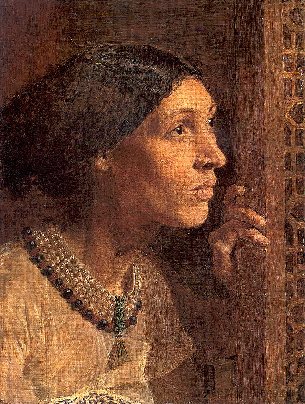 西塞拉的母亲望向窗外 The Mother of Sisera Looked out a Window (1861; United Kingdom  )，阿尔伯特·约瑟夫·摩尔