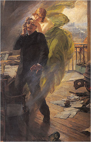 绿色缪斯 The green muse (1895)，阿尔伯特·迈尼昂