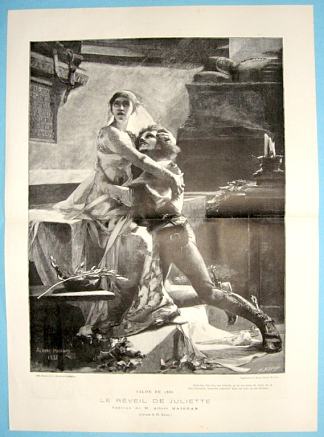 朱丽叶苏醒 Juliet awakens (1886)，阿尔伯特·迈尼昂