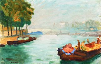 塞纳河畔，巴黎 Banks of the Seine, Paris (1896)，阿尔贝·马尔凯