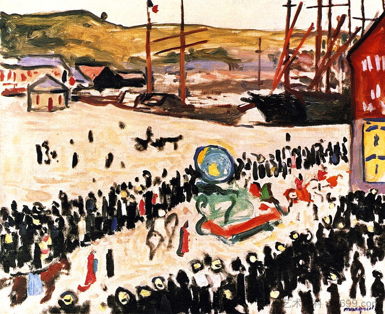 海滩嘉年华 Carnival on the Beach (1906)，阿尔贝·马尔凯