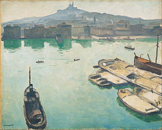 马赛港 Port of Marseilles (1916)，阿尔贝·马尔凯