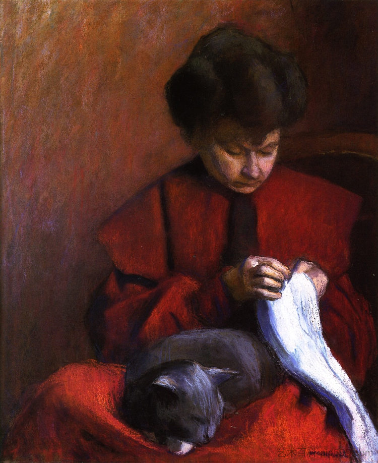 艺术家的母亲 The Artist's Mother (1906)，阿尔贝·马尔凯