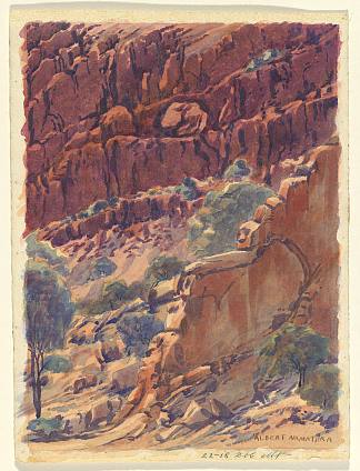 无题（格伦海伦峡谷） Untitled (Glen Helen Gorge) (c.1945)，阿尔伯特·纳马吉拉